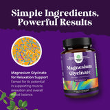 Natures Craft Magnesio Glicinato, mejora del estado de ánimo y la relajación