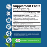 Natures Craft Gotas Verbascum: etiqueta natural, producto orgánico para confort respiratorio