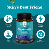Natures Craft Niacinamida 500 mg, cápsulas compactas para uso diario cómodo.
