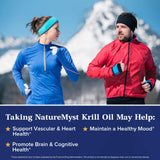 NatureMyst Aceite de Krill 1000 mg, probado por terceros para pureza.