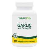 NaturesPlus aceite de ajo y perejil en cápsulas para uso diario.