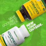 NaturesPlus Acidophilus con Pectina, etiqueta clara, probiótico para equilibrio intestinal.