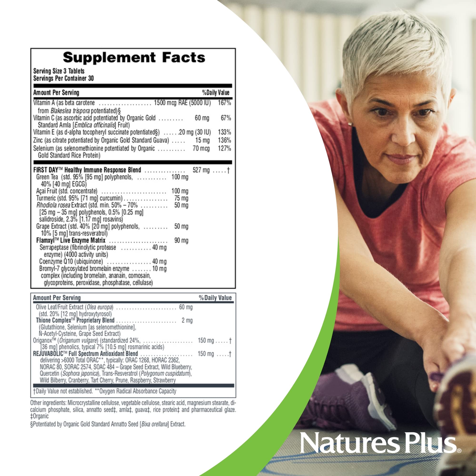 NaturesPlus AgeLoss primer día: tabletas sobre la mesa, recordatorio de dosis