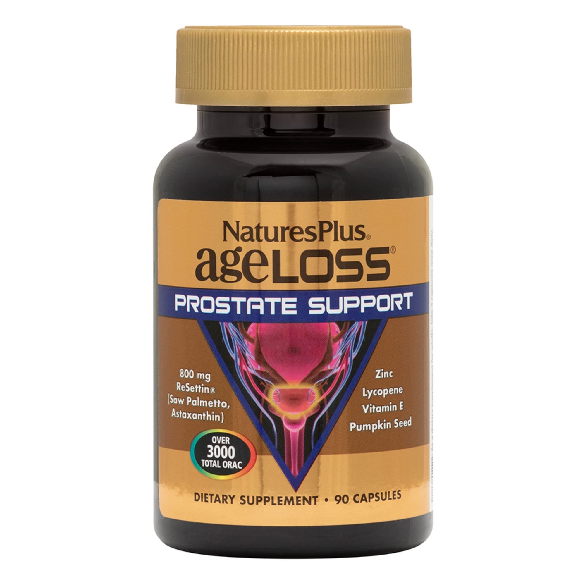 NaturesPlus AgeLoss Prostate Support: cápsulas en frasco para apoyo prostático diario
