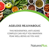 NaturesPlus AgeLoss REJUVABOLIC, bote-90-tabletas, práctico para la rutina diaria.