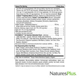 NaturesPlus AgeLoss, etiqueta con ingredientes para claridad nutricional.