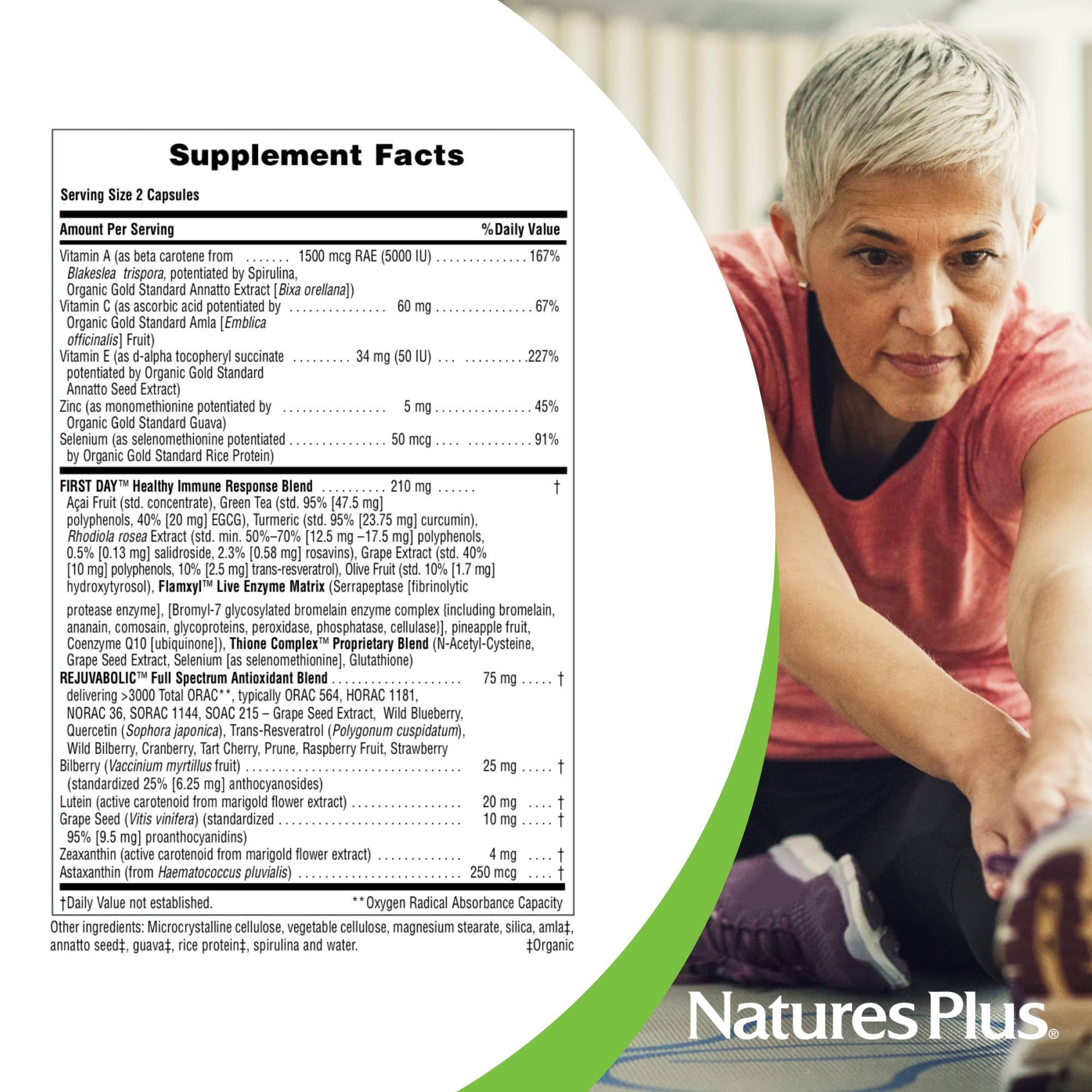 NaturesPlus AgeLoss Eye Support: zeaxantina para la lente ocular y protección antioxidante.