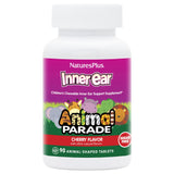 NaturesPlus Animal Parade bote, sabor cereza natural, atractiva presentación para niños.