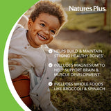 Tabletas masticables de NaturesPlus Animal Parade con sabor vainilla para niños.