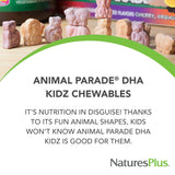 NaturesPlus Animal Parade DHA con EFAsorb para mejor absorción.