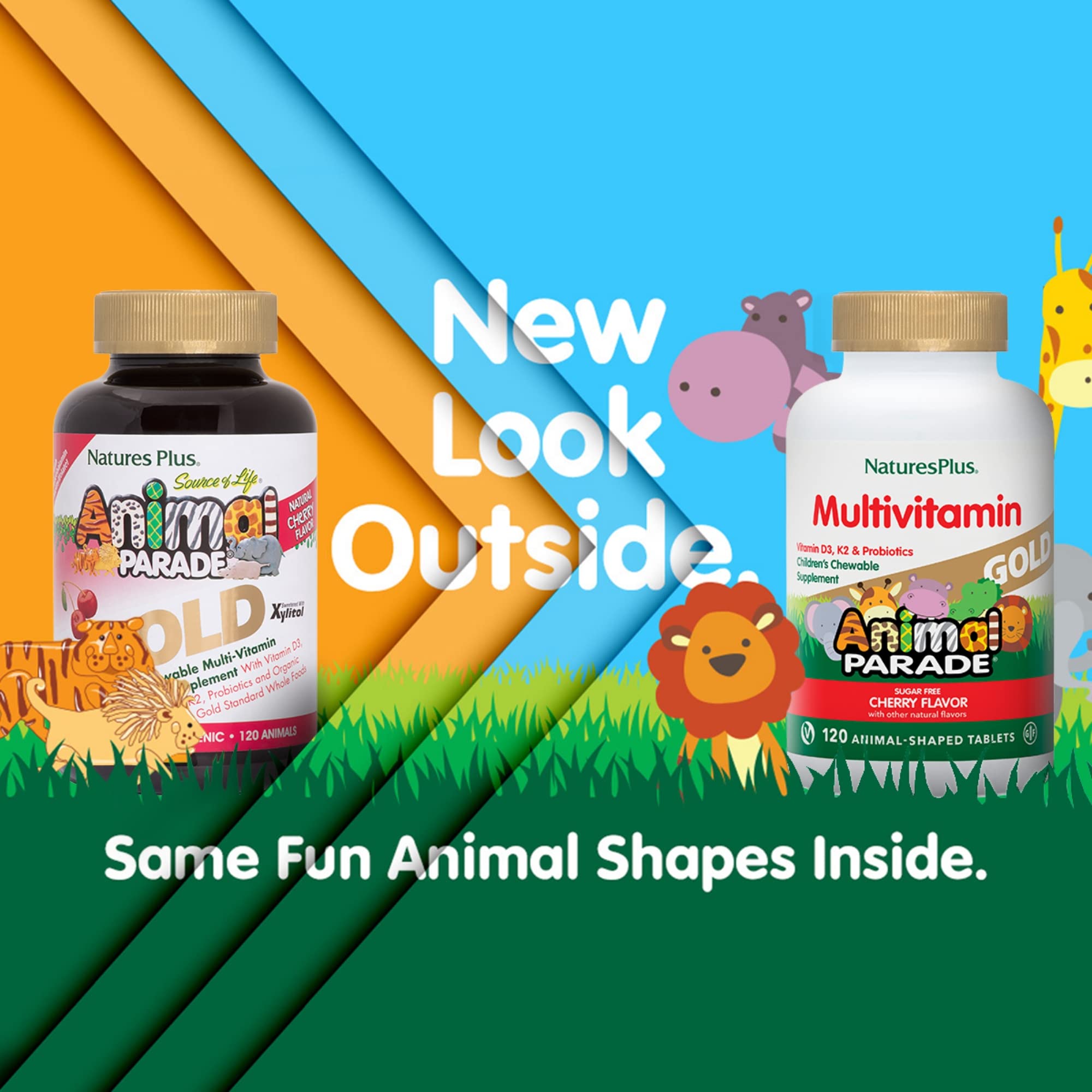 Tabletas masticables con forma de animal sabor cereza para niños.