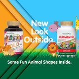Tabletas masticables con forma de animal sabor cereza para niños.
