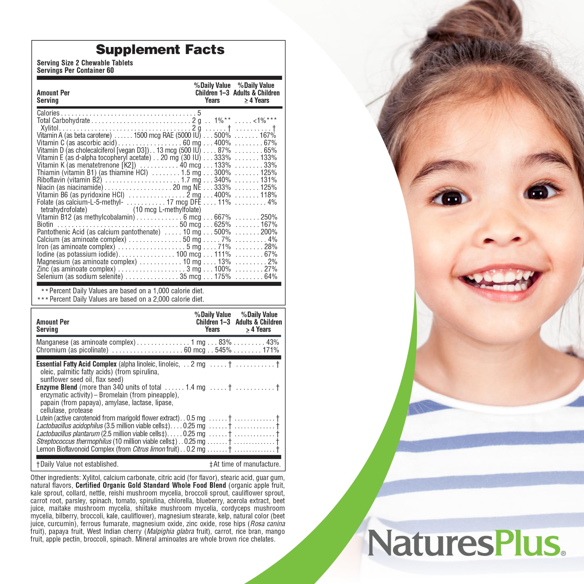 NaturesPlus Animal Parade Gold, opción vegana y sin gluten para consumo diario