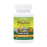 NaturesPlus Animal Parade KidGreenz, pastillas masticables en forma de animal, merienda saludable