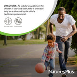 NaturesPlus Animal Parade Probiotico, envase con masticables aptos para uso diario.
