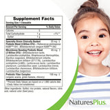 NaturesPlus Animal Parade Probiotico para niños, etiqueta vegana y sin gluten para dietas específicas.