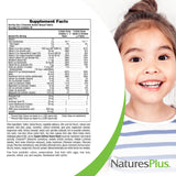 NaturesPlus Animal Parade: sabor naranja sin azúcar para preferencia infantil.
