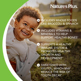 NaturesPlus Animal Parade: sabor uva natural para niños.
