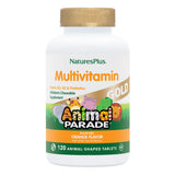 NaturesPlus Animal Parade tabletas con forma de animal, sabor naranja, apoyo vitamínico para niños.