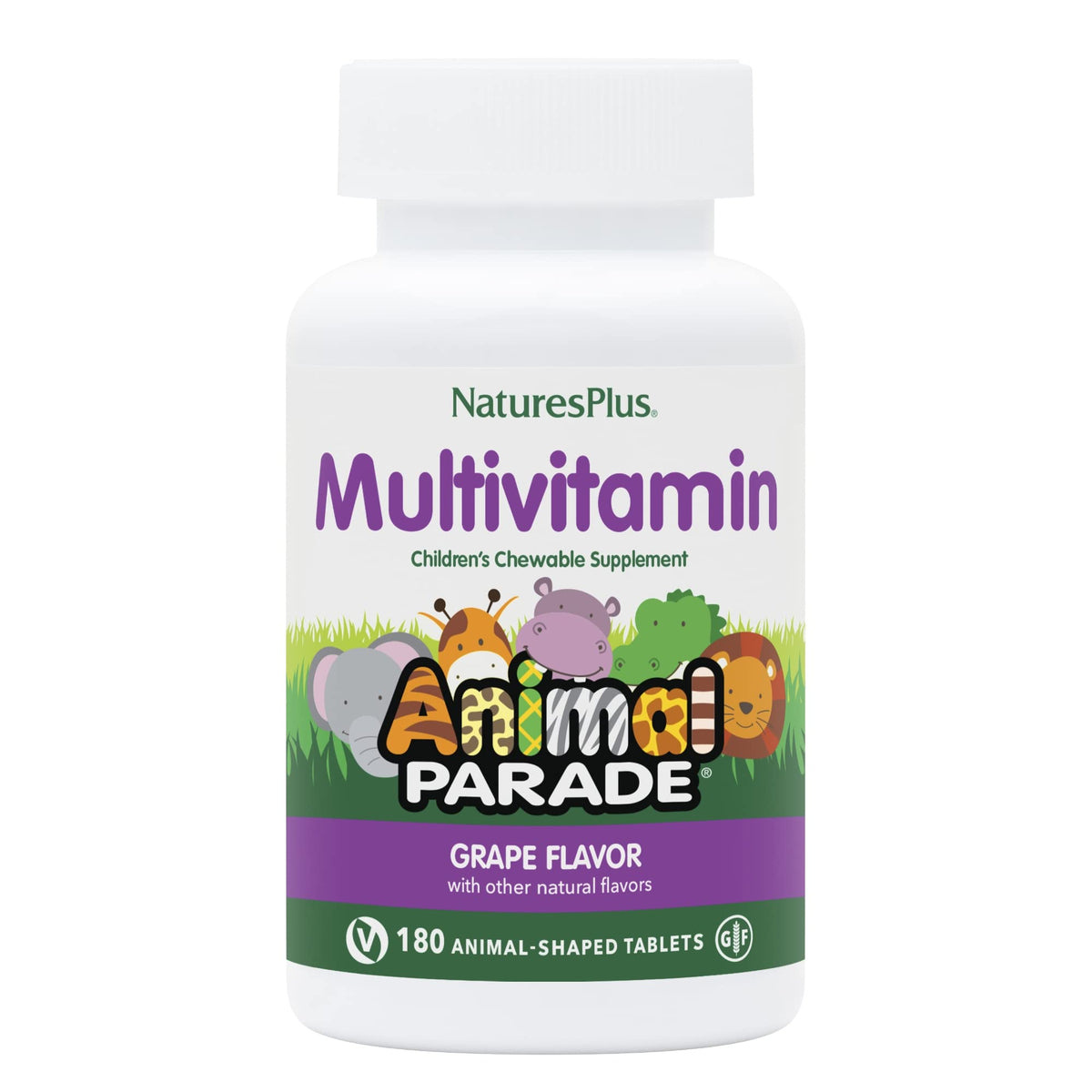 NaturesPlus Animal Parade: tabletas con formas de animales para niños curiosos y activos.