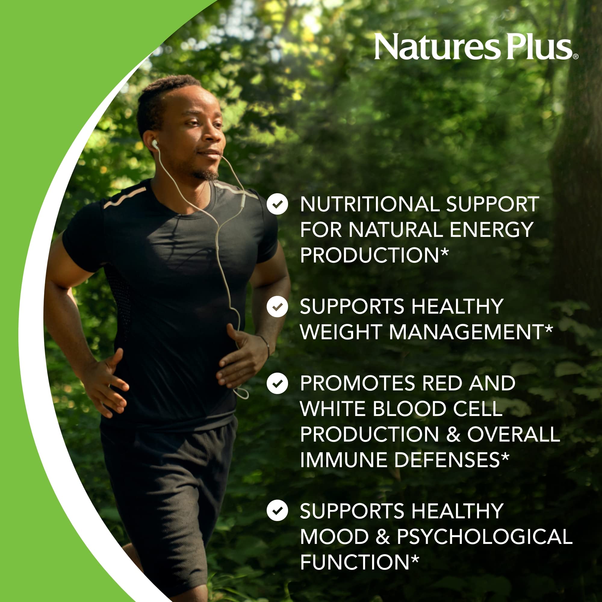 NaturesPlus B12 500 mcg, embalaje nuevo mantiene los estándares.