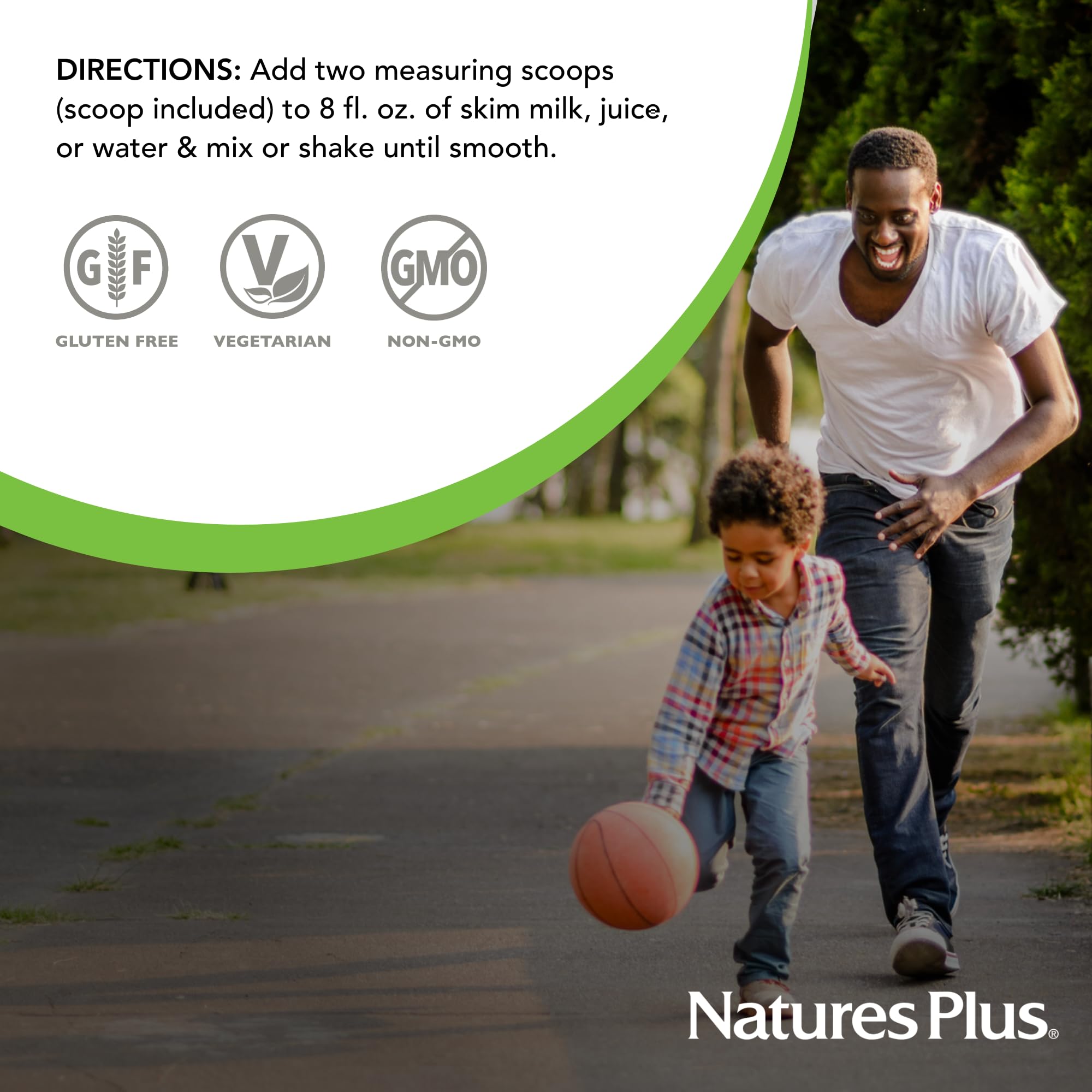 NaturesPlus batido energia veintiseis porciones: envase práctico para la planificación.
