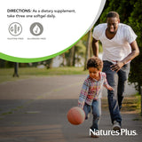 NaturesPlus beta-caroteno con vitamina E, antioxidante complementario.