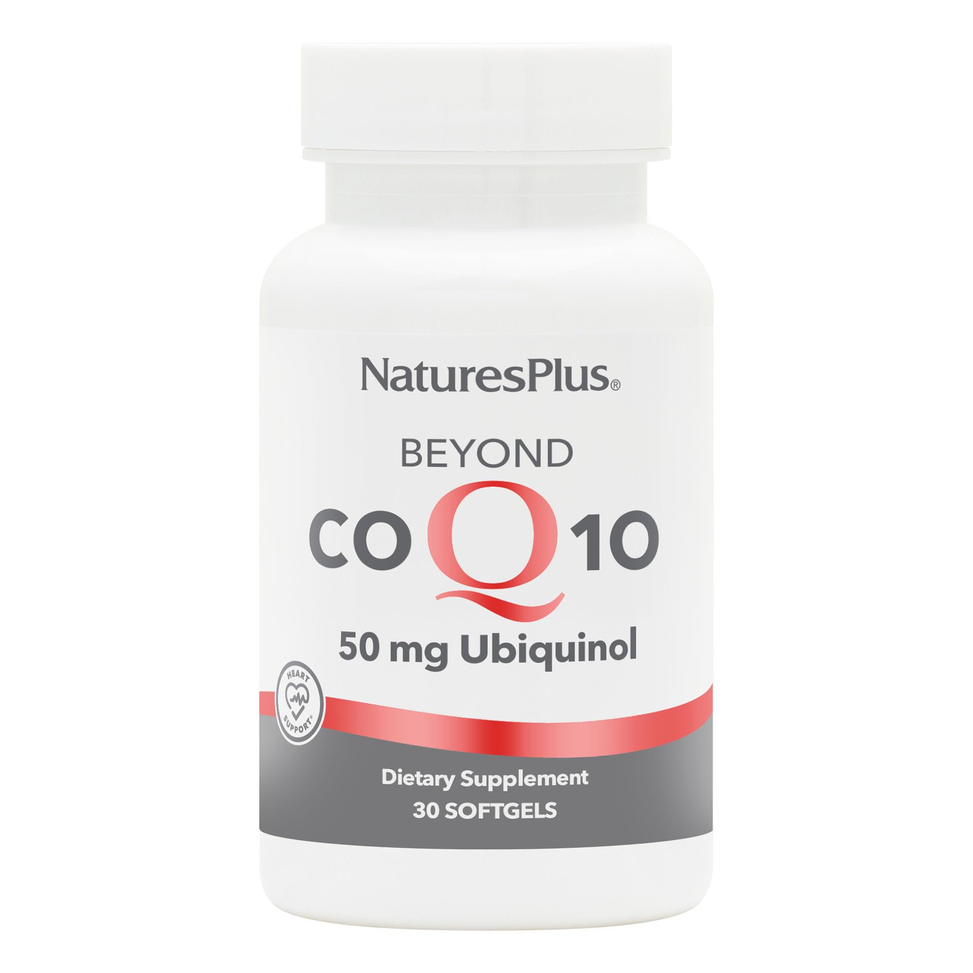 NaturesPlus Beyond CoQ10 cápsulas blandas ofrecen energía sostenida gracias a ubiquinol de alta potencia.