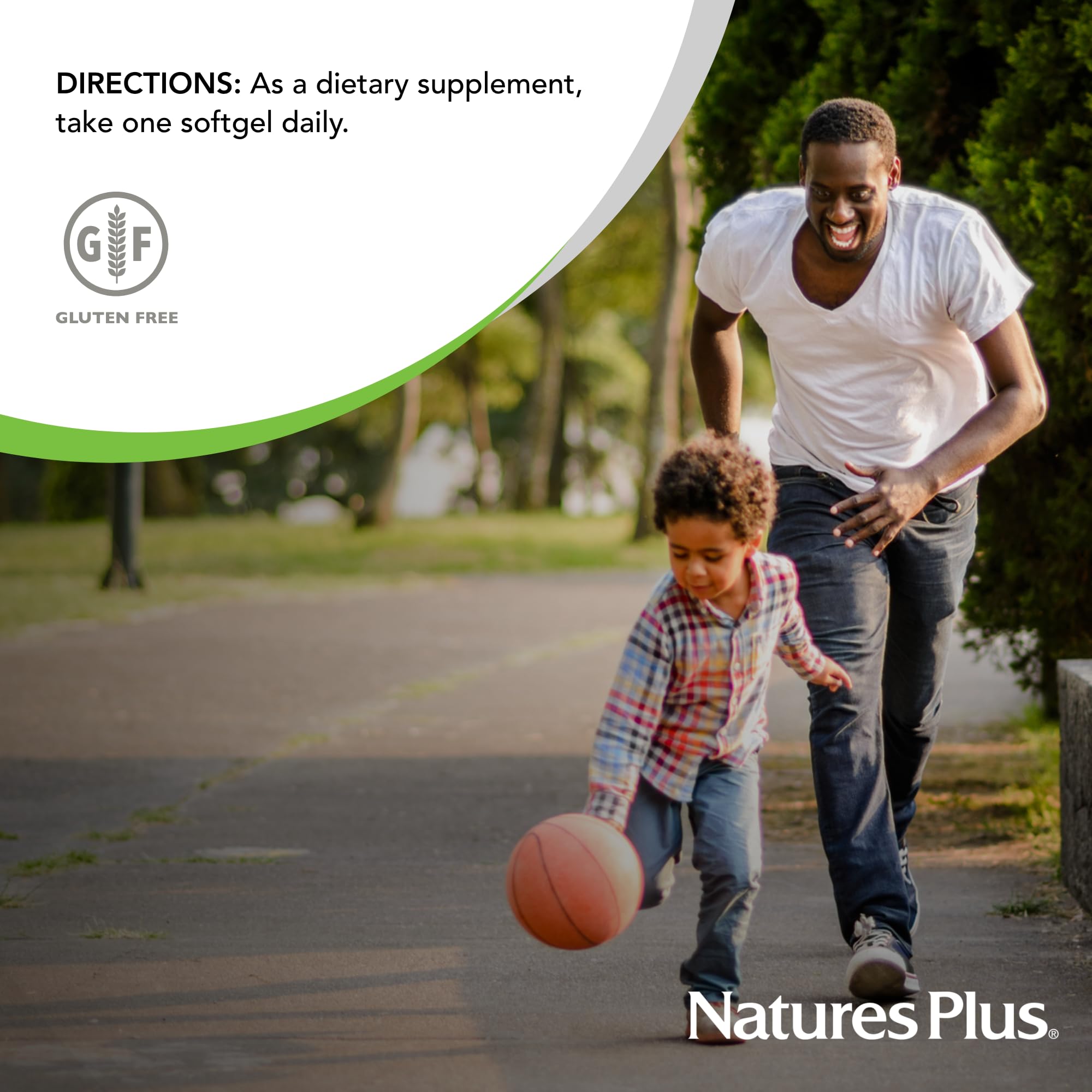 NaturesPlus Beyond CoQ10 pureza garantizada, libre de gluten y colores sintéticos.