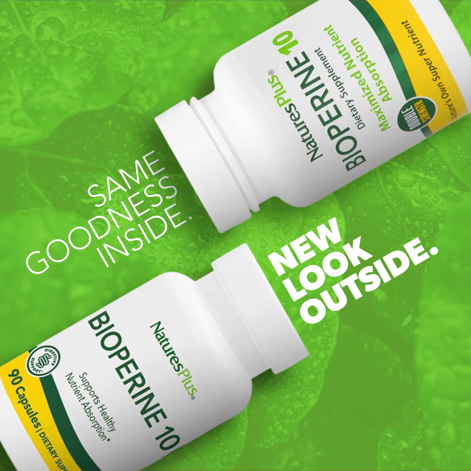 Bioperine de NaturesPlus: capsulas para aumentar biodisponibilidad