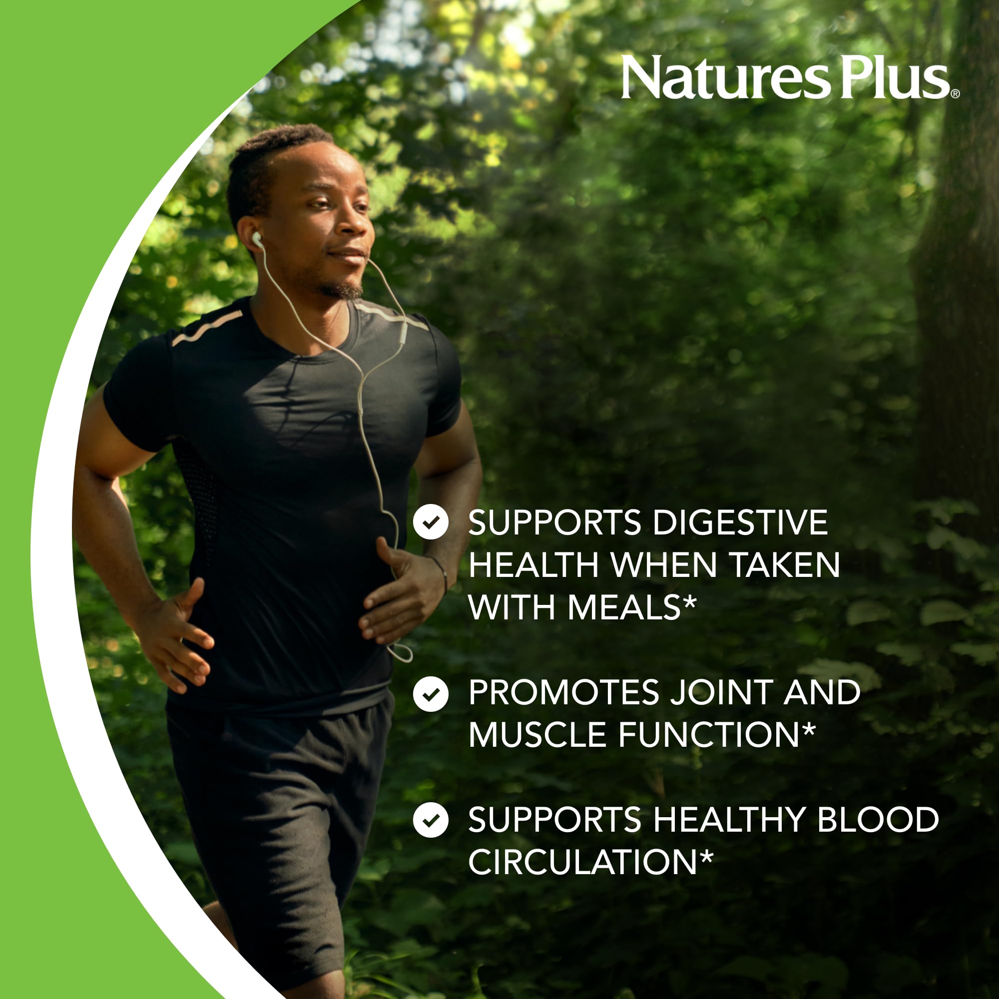 Etiqueta de NaturesPlus Bromelina libre de gluten y vegetariana