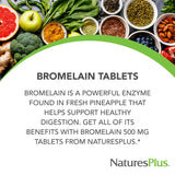 NaturesPlus Bromelina: ingredientes de piña natural