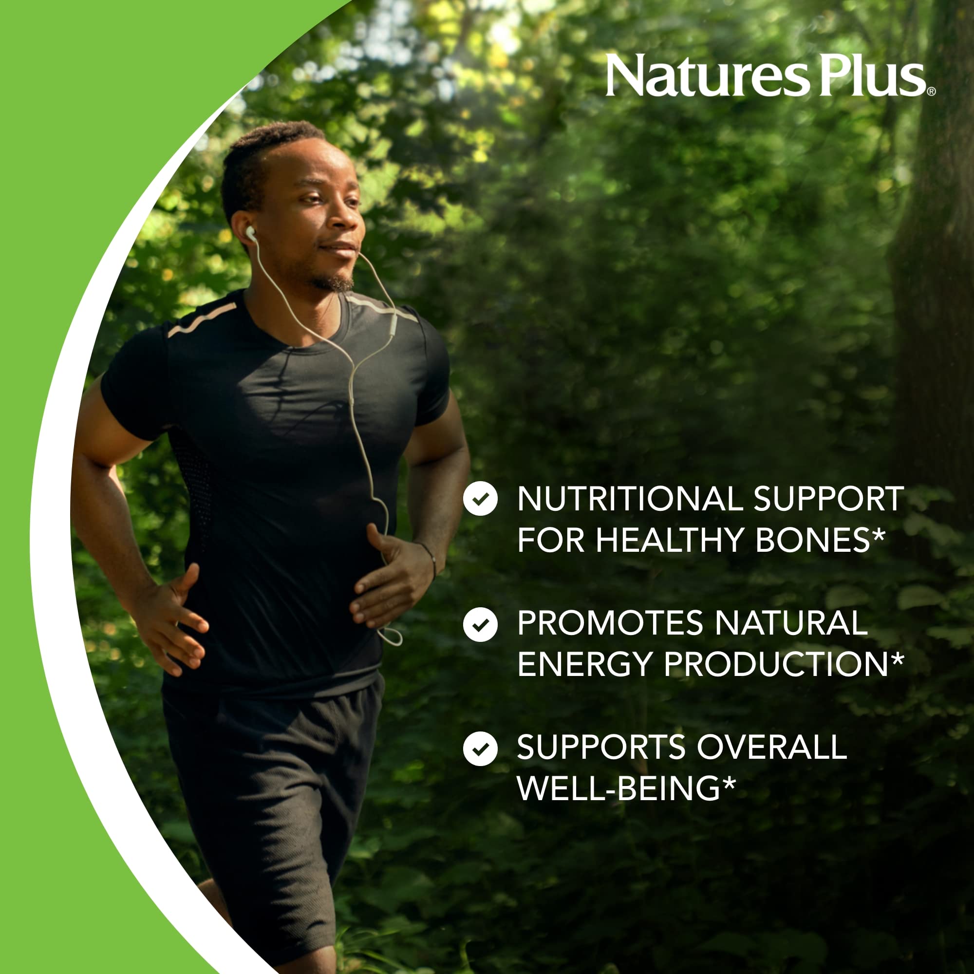 NaturesPlus Cal/Mag/Vit D3 tabletas masticables, consumo fácil y agradable