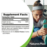 NaturesPlus Copper 3 mg, uso diario para energía sostenida.