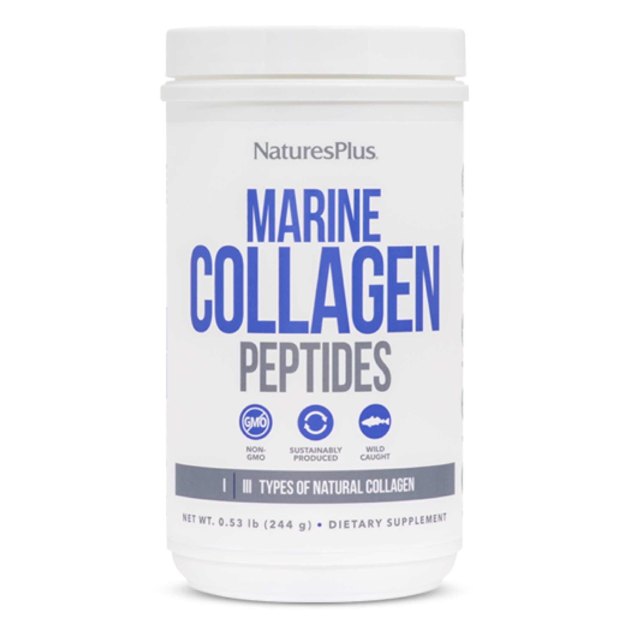 NaturesPlus Colageno Marino, bote, apoyo a la elasticidad de la piel.