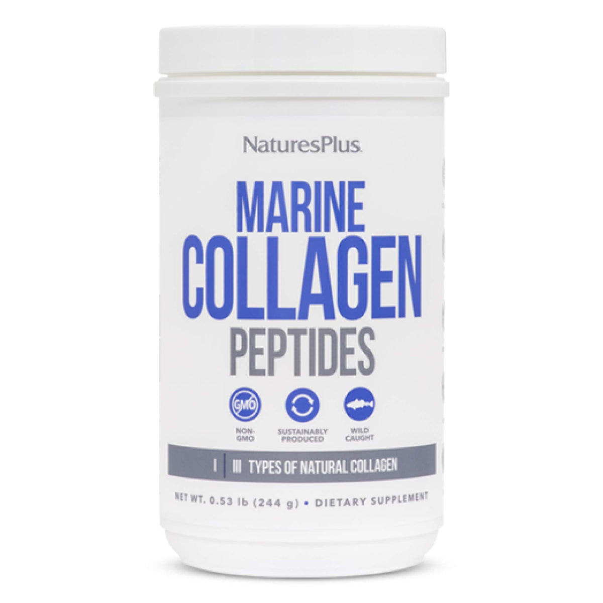 NaturesPlus Colageno Marino, bote, apoyo a la elasticidad de la piel.