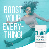 Nature's Plus Collagen Peptides: etiqueta legible con detalles del producto.