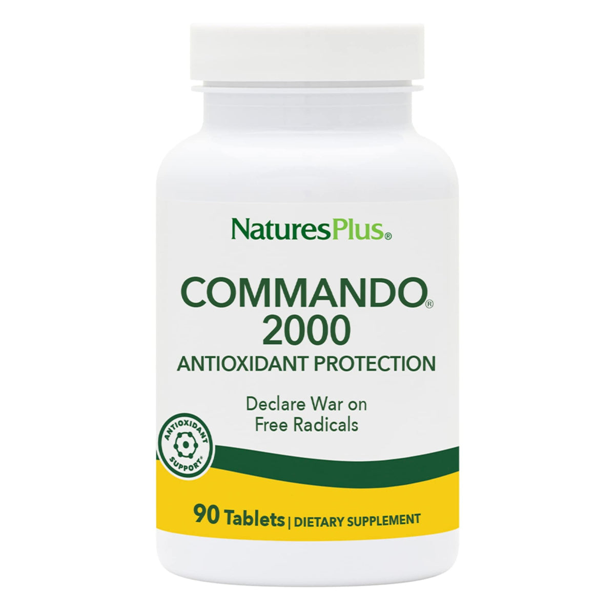 NaturesPlus Commando2000 frasco-tabletas, protección antioxidante para el día a día.