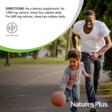 NaturesPlus dosis diaria de tabletas, toma consistente de calcio y magnesio