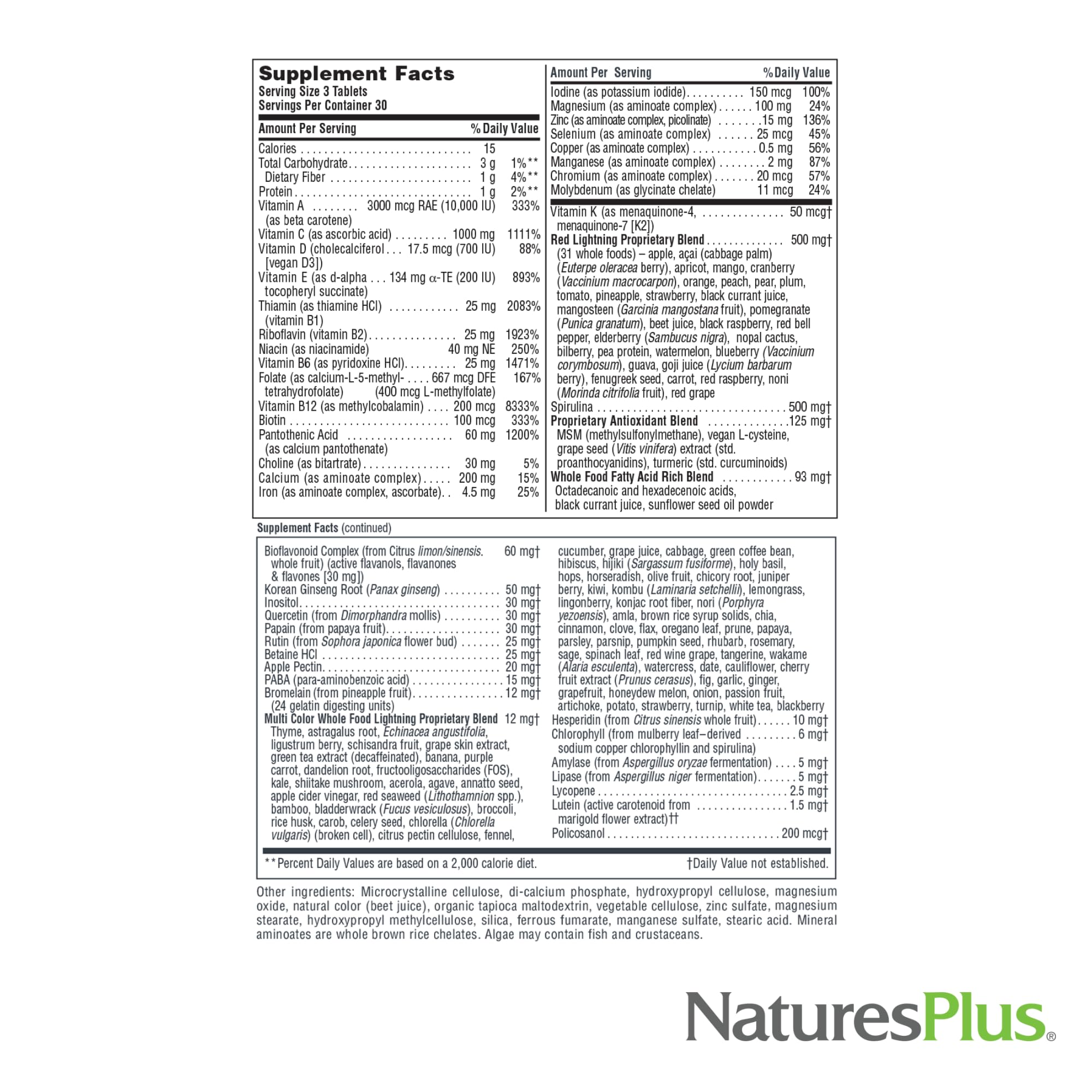 NaturesPlus Empaque certificado, calidad y seguridad respaldadas por normas.