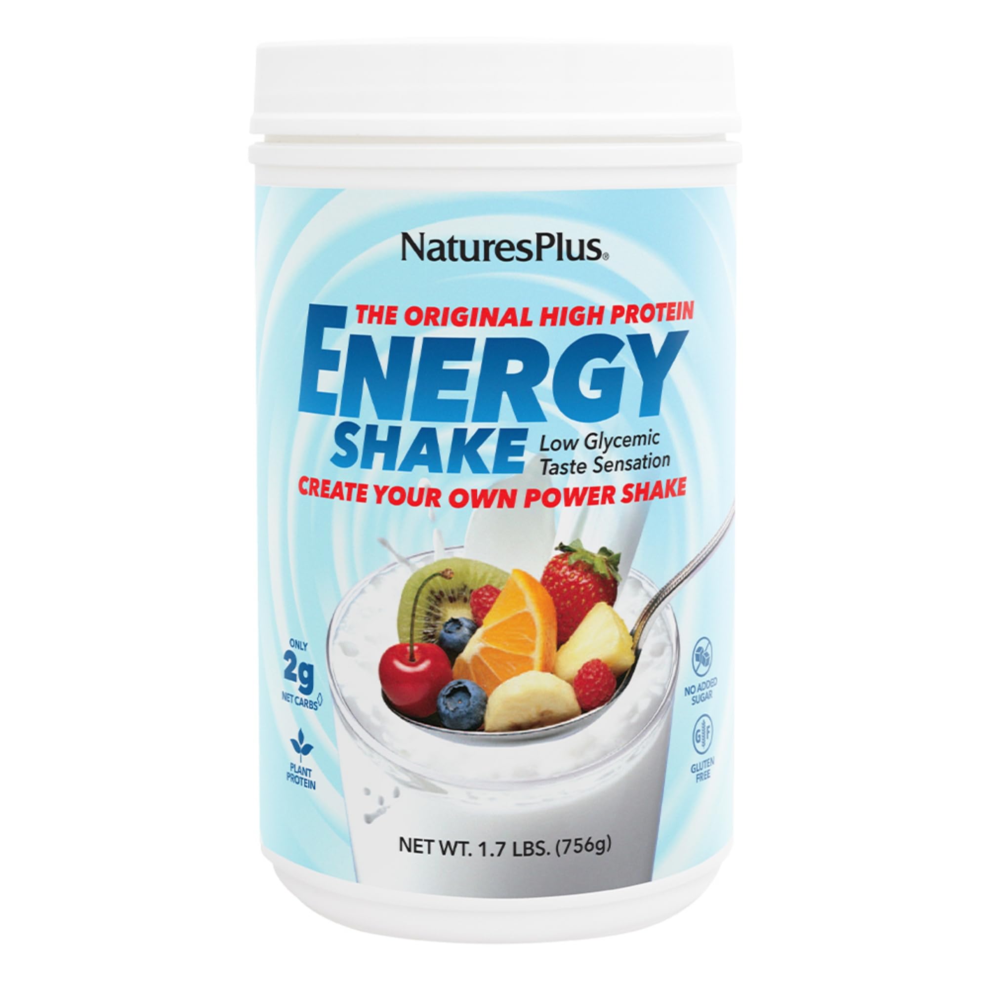 NaturesPlus Energy Shake proteinas-16g-porcion: proteína vegetal para energía sostenida