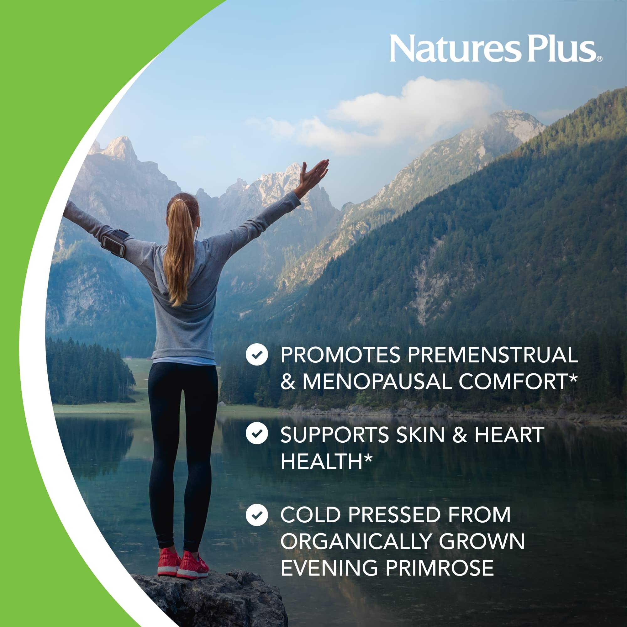 Fuente orgánica de NaturesPlus onagra para un uso suave.