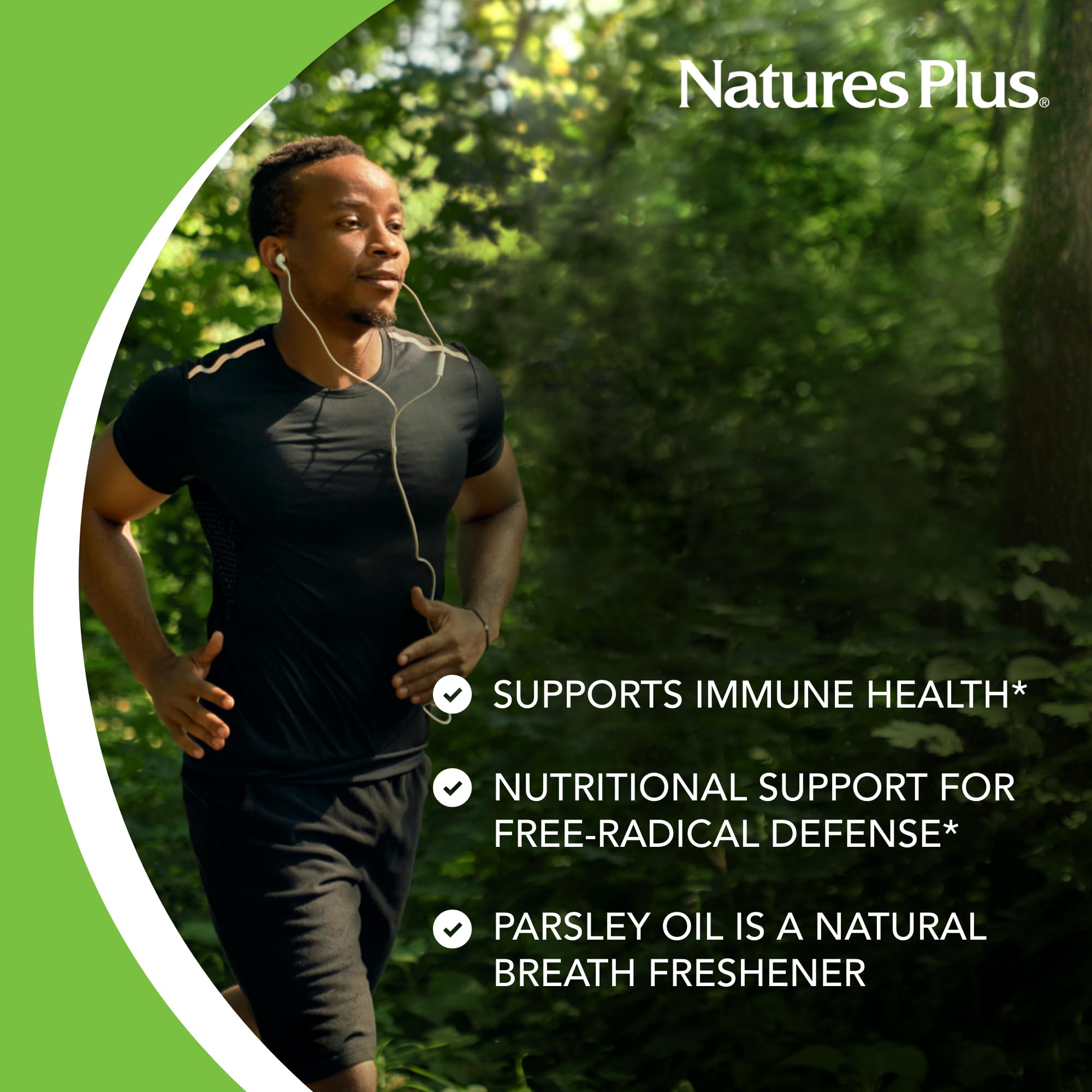 NaturesPlus etiqueta, resaltando calidad y pureza del producto.