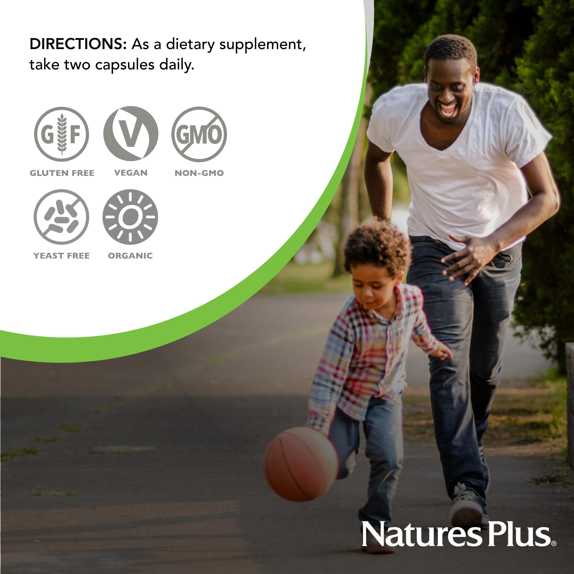 Uso diario de NaturesPlus Fuente de Vida Jardín B12 para bienestar