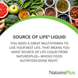 NaturesPlus Fuente de Vida Líquido: gotero de dosis, fácil administración diaria de nutrientes.