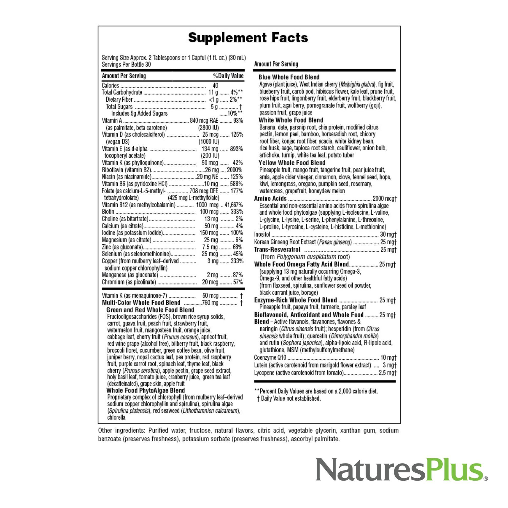 NaturesPlus Fuente de Vida Oro líquido se puede mezclar en bebidas para mayor conveniencia