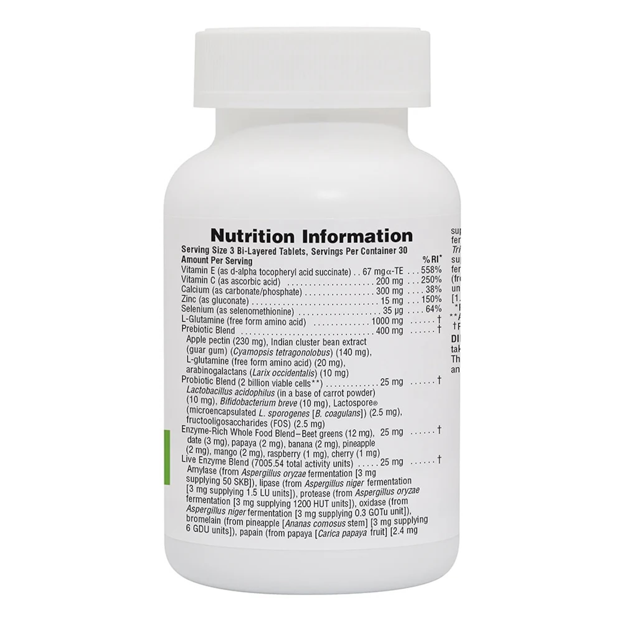 NaturesPlus GI Natural: tabletas de doble capa para dosis diaria.