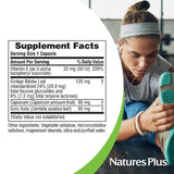 NaturesPlus Ginkgo-Combo: hojas de ginkgo y otros ingredientes en imagen