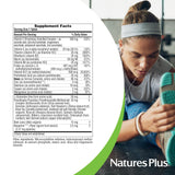 NaturesPlus Hema-Plex etiqueta sin alérgenos, adecuada para dietas sensibles.