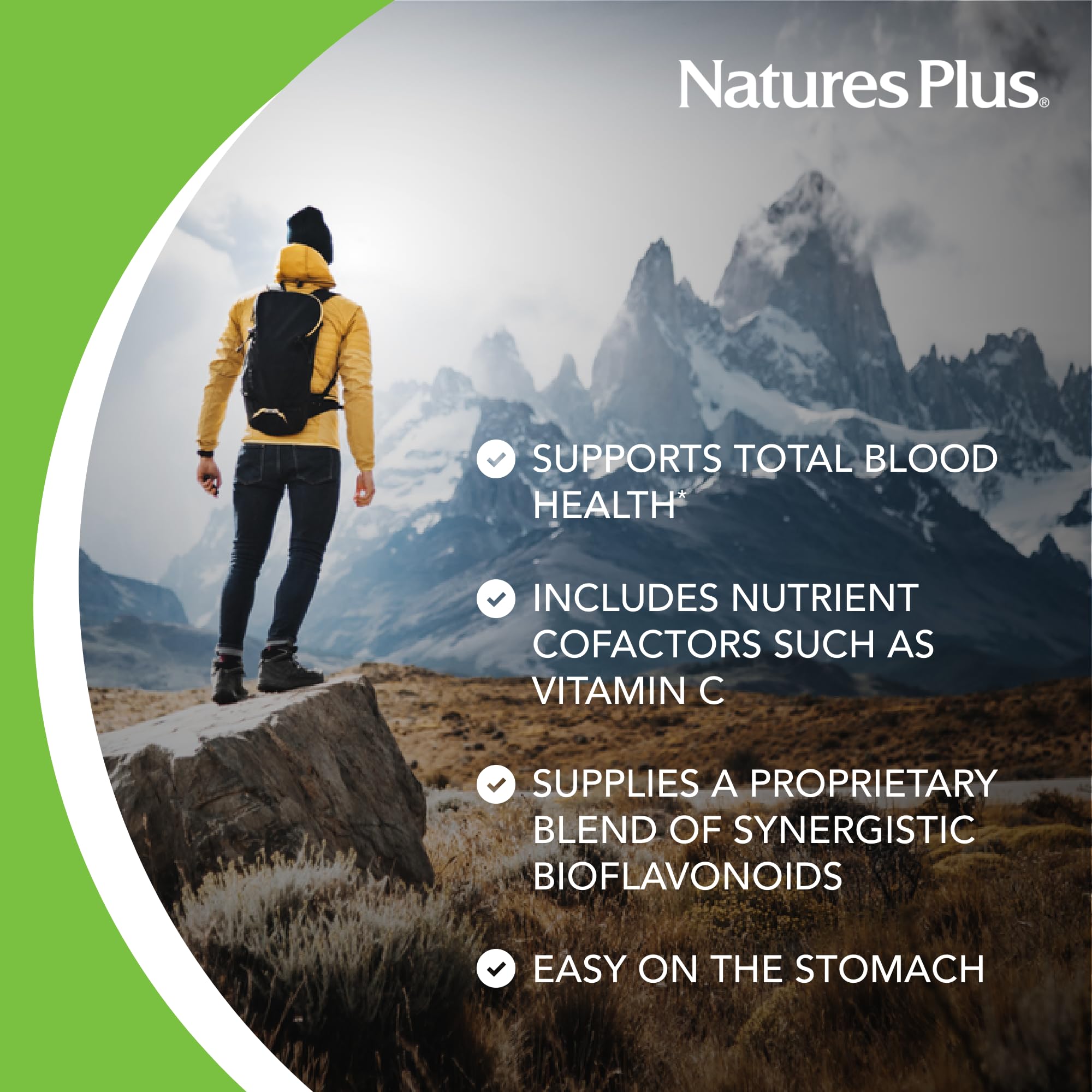 NaturesPlus Hema-Plex Iron: fórmula con vitamina C y flavonoides para usar minerales eficientemente